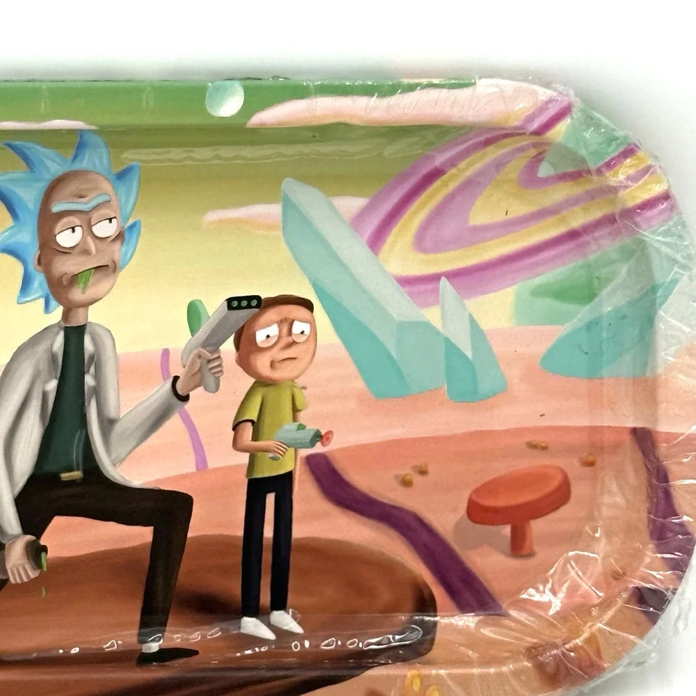 Rick & Morty Grinder‎ Rolling Tray Metal Lightweight Gifting NEW